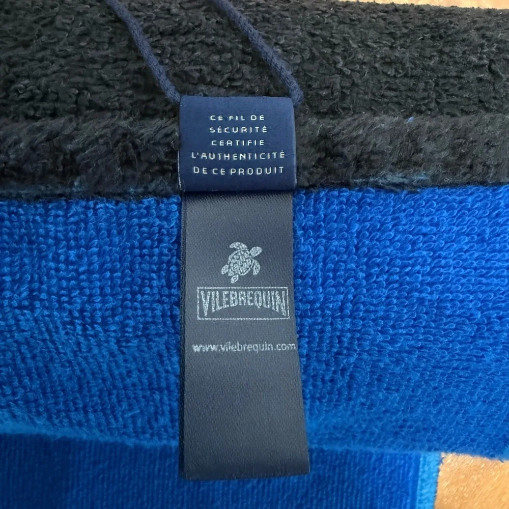 Vilebrequin Blue and Black Towel